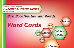 Edmark Reading Program Functional Words Series - Second Edition: Fast Food/Restaurant Words, Word Cards